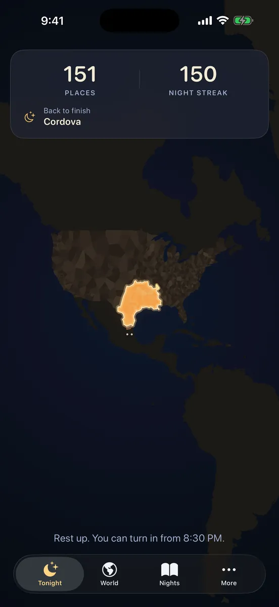 Sleep Map screenshot